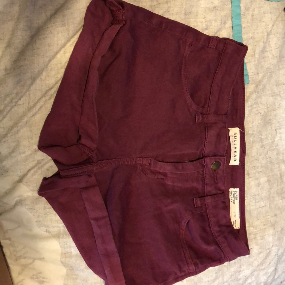 Maroon shorts